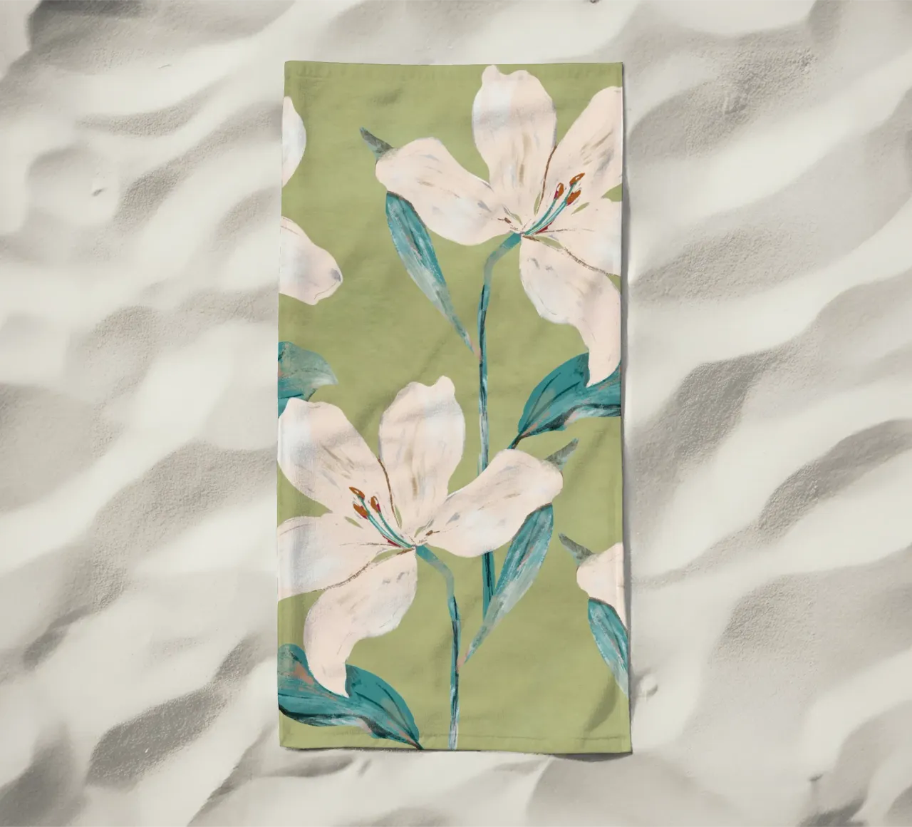 Fiori di primavera 4 telo mare da ThingDesign