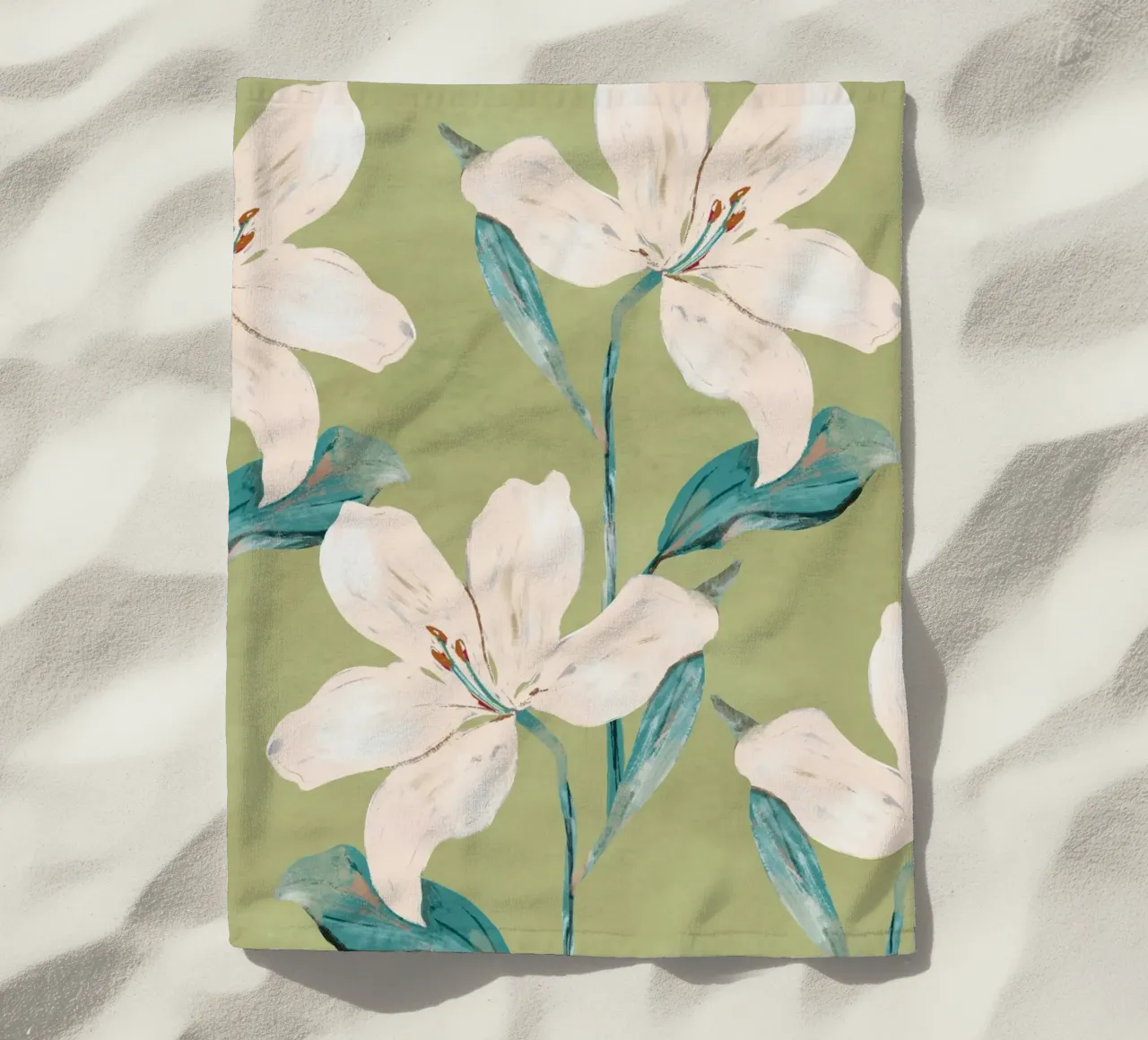 Fiori di primavera 4 telo mare da ThingDesign