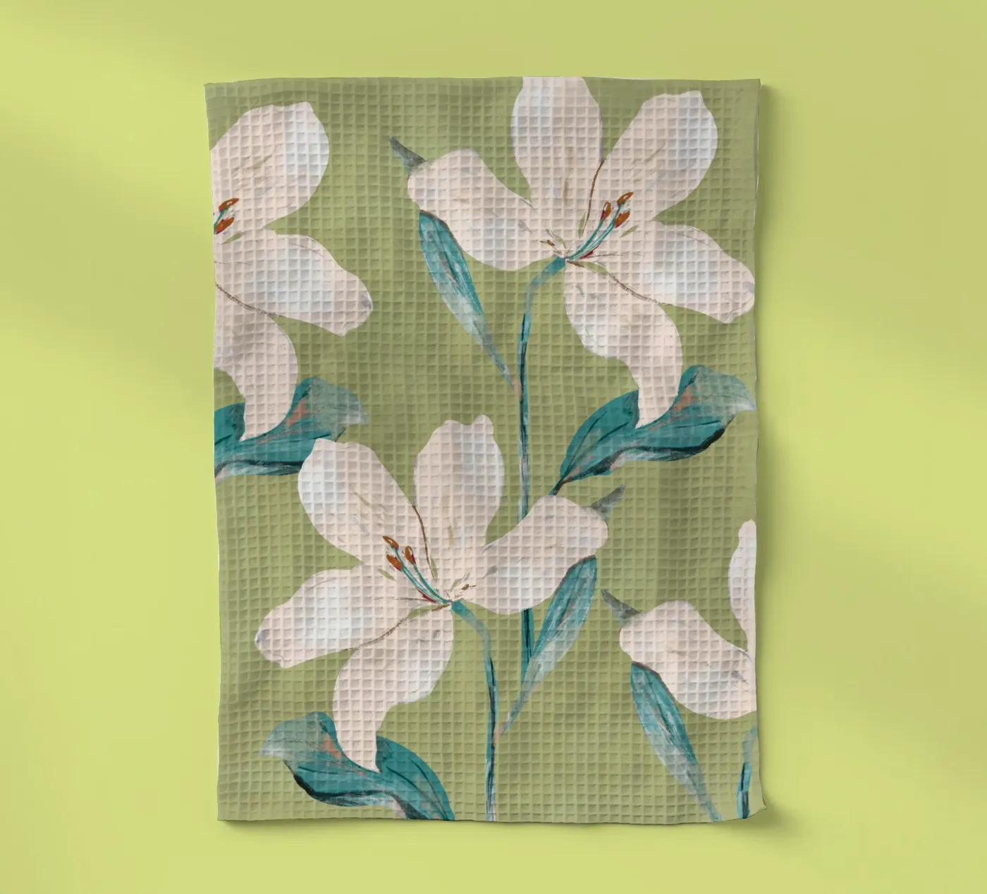 Frühlingsblumen 4 Geschirrtuch von ThingDesign