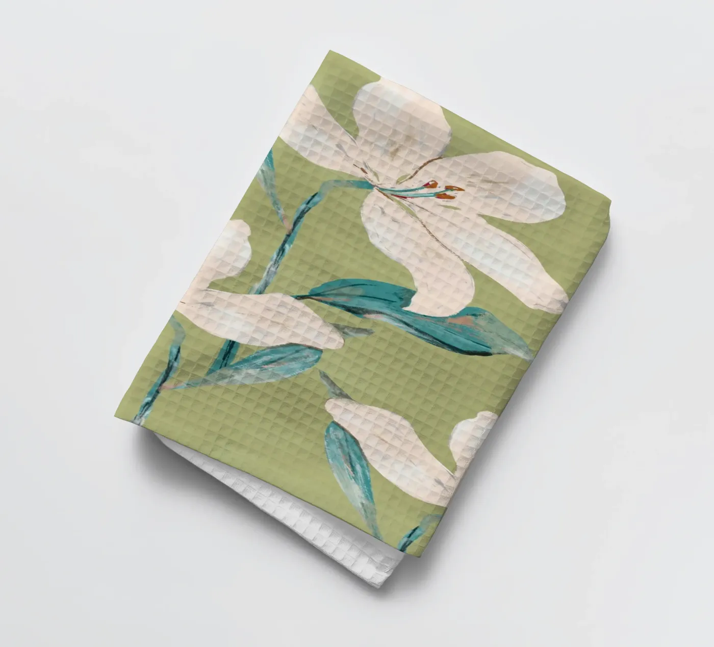 Frühlingsblumen 4 Geschirrtuch von ThingDesign