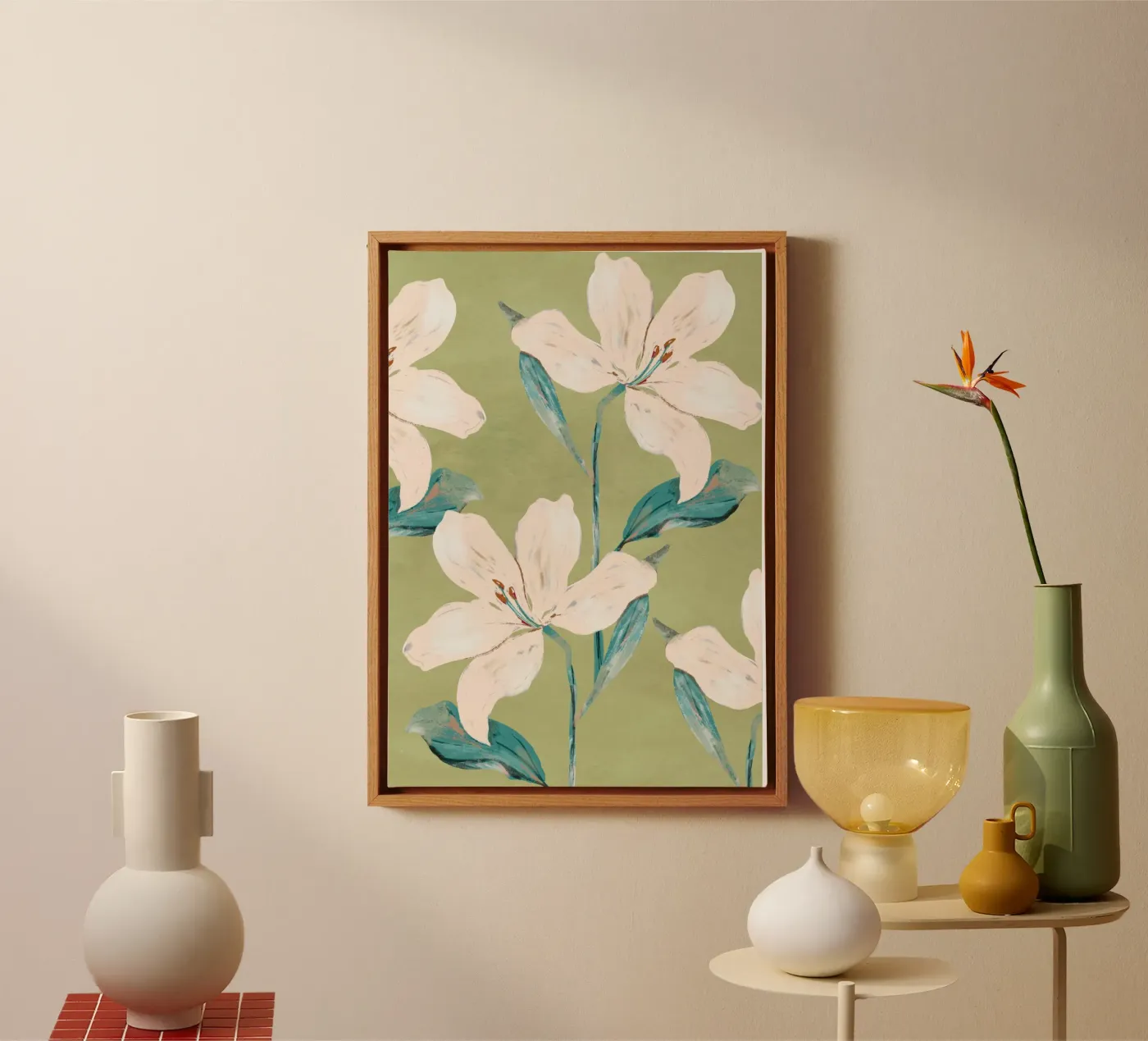 Lentebloemen 4 canvas van ThingDesign