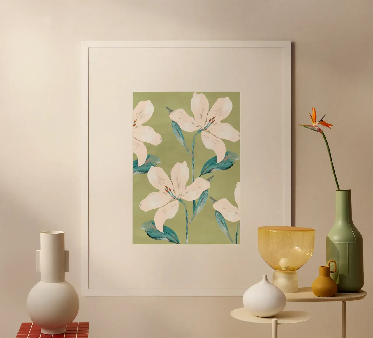 Spring Flowers 4 poster by ThingDesign