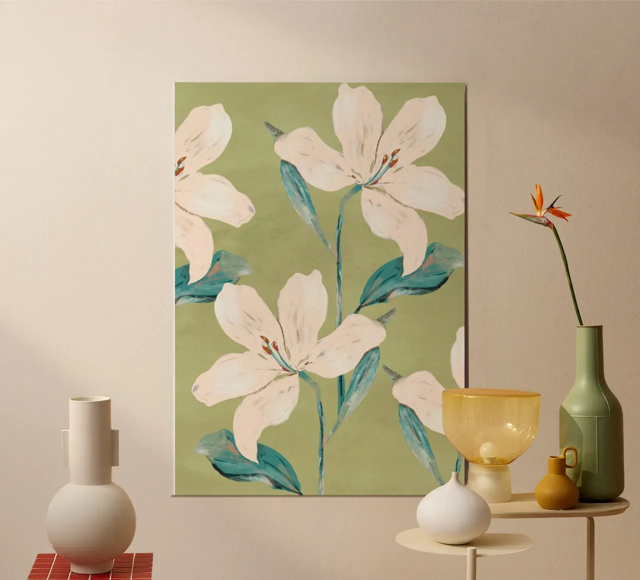 Spring Flowers 4 poster by ThingDesign