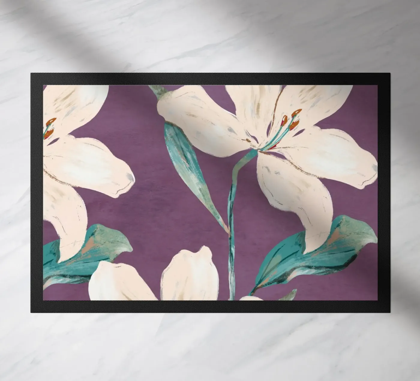 Spring Flowers 5 doormat by ThingDesign