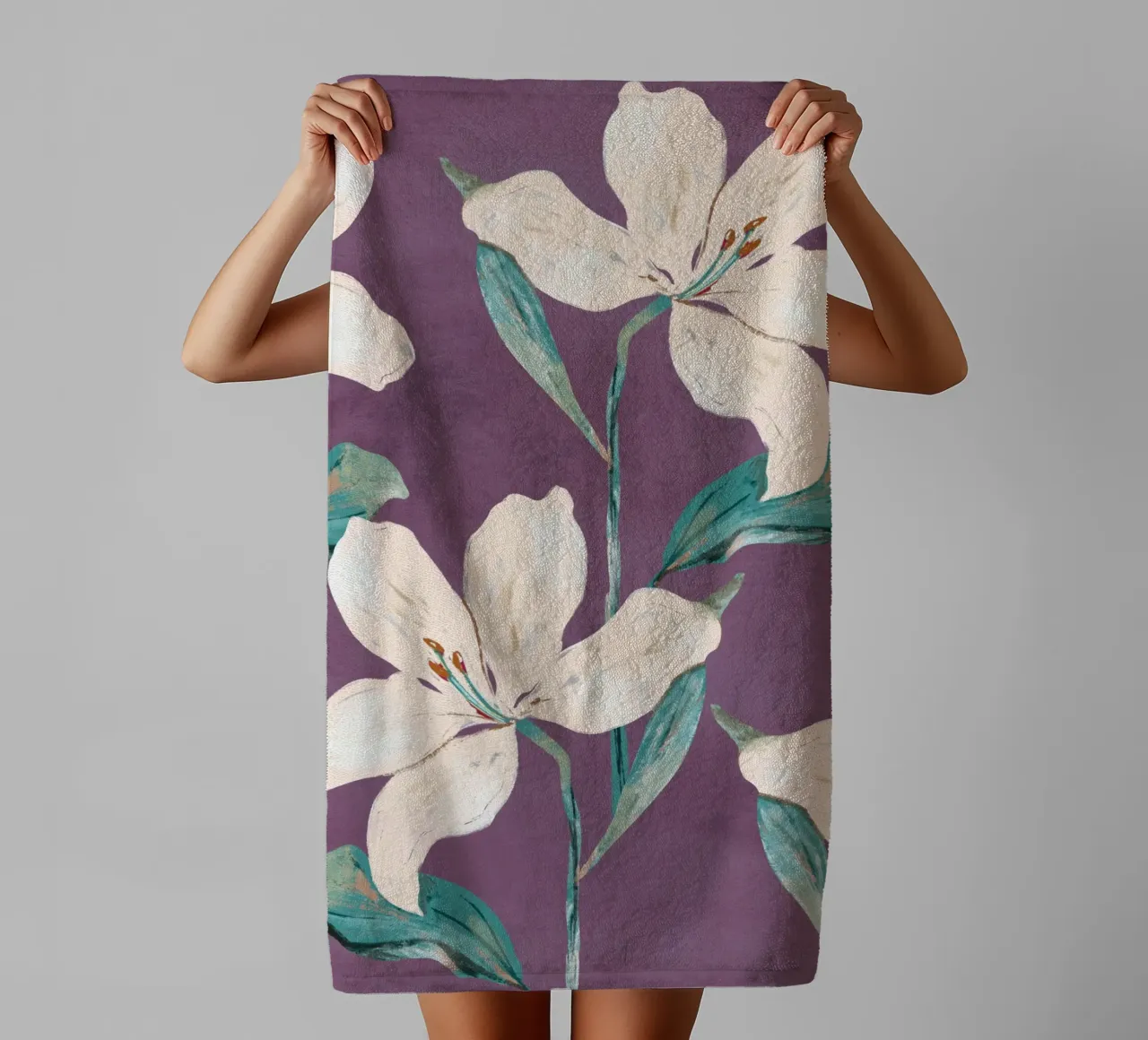Fiori di primavera 5 asciugamano da bagno da ThingDesign
