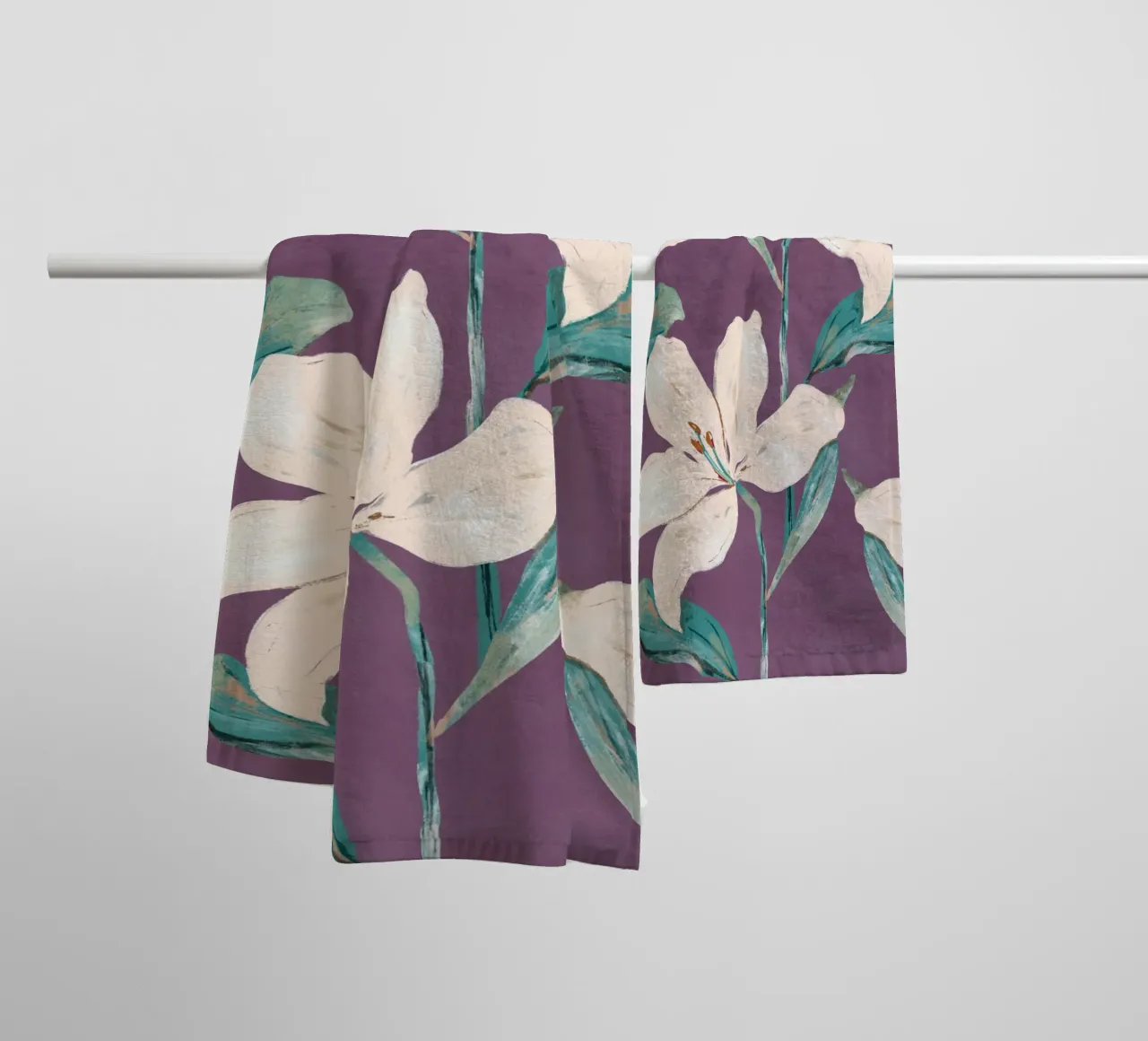 Fiori di primavera 5 asciugamano da bagno da ThingDesign