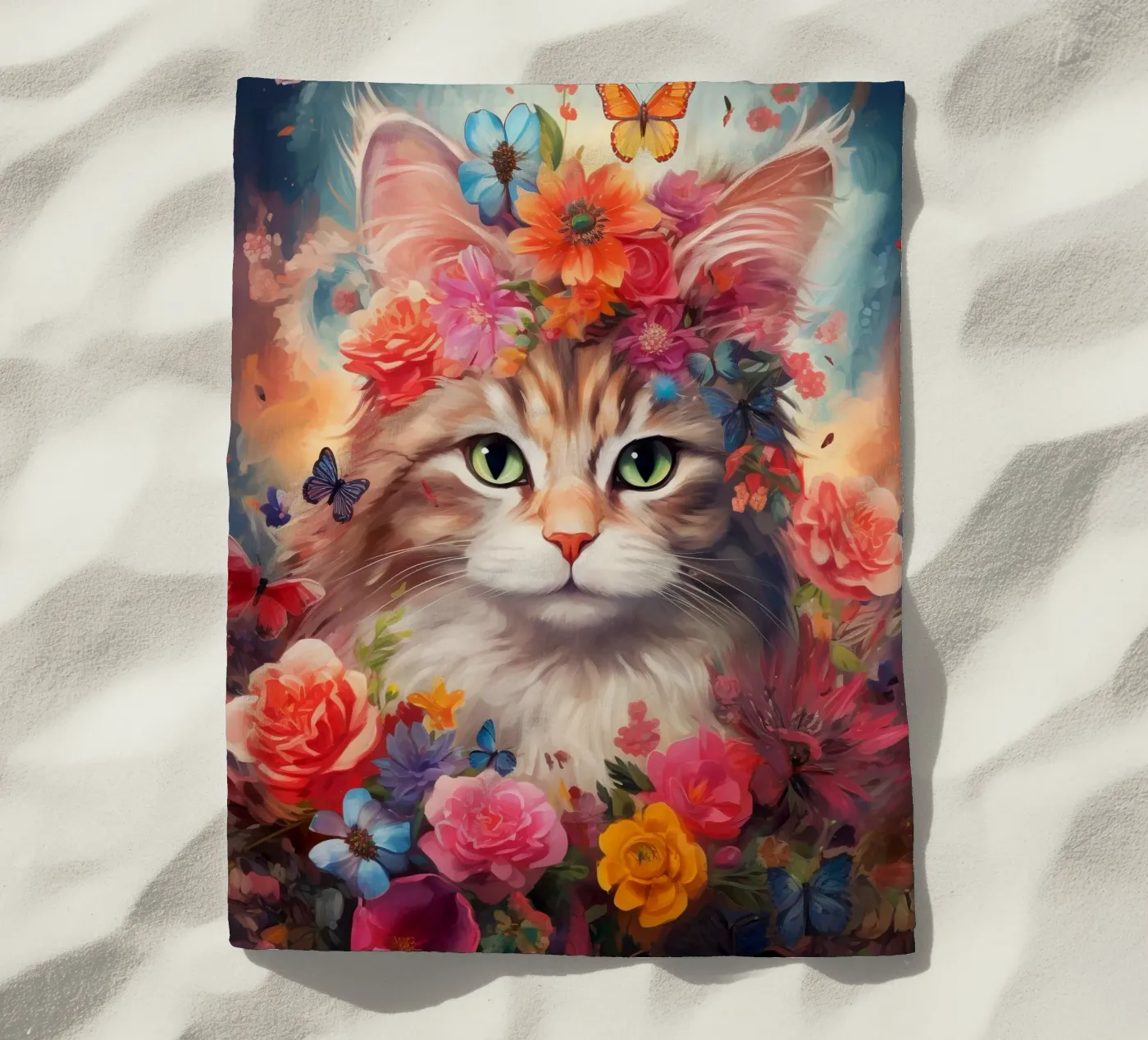 Cat Flowers 2 telo mare da Mateo
