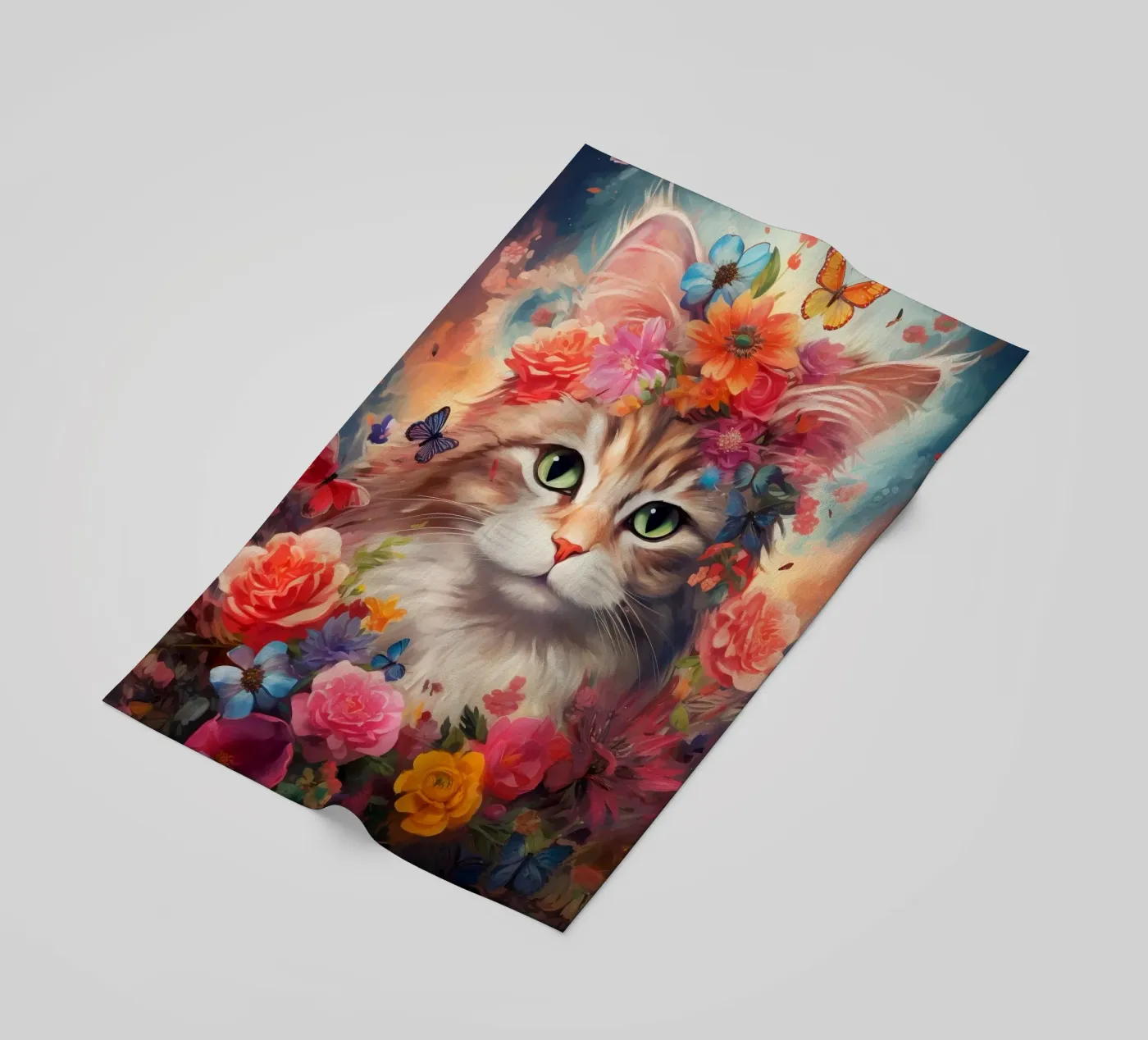 Cat Flowers 2 telo mare da Mateo
