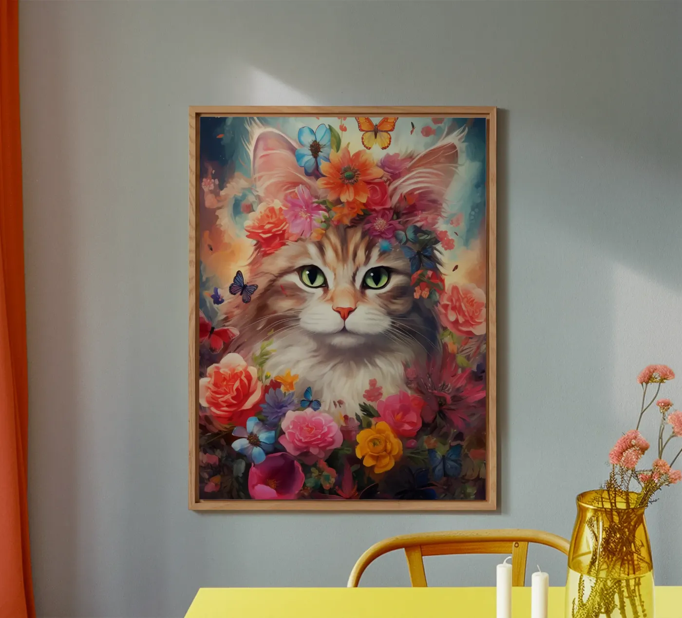 Cat Flowers 2 forex plate by Mateo
