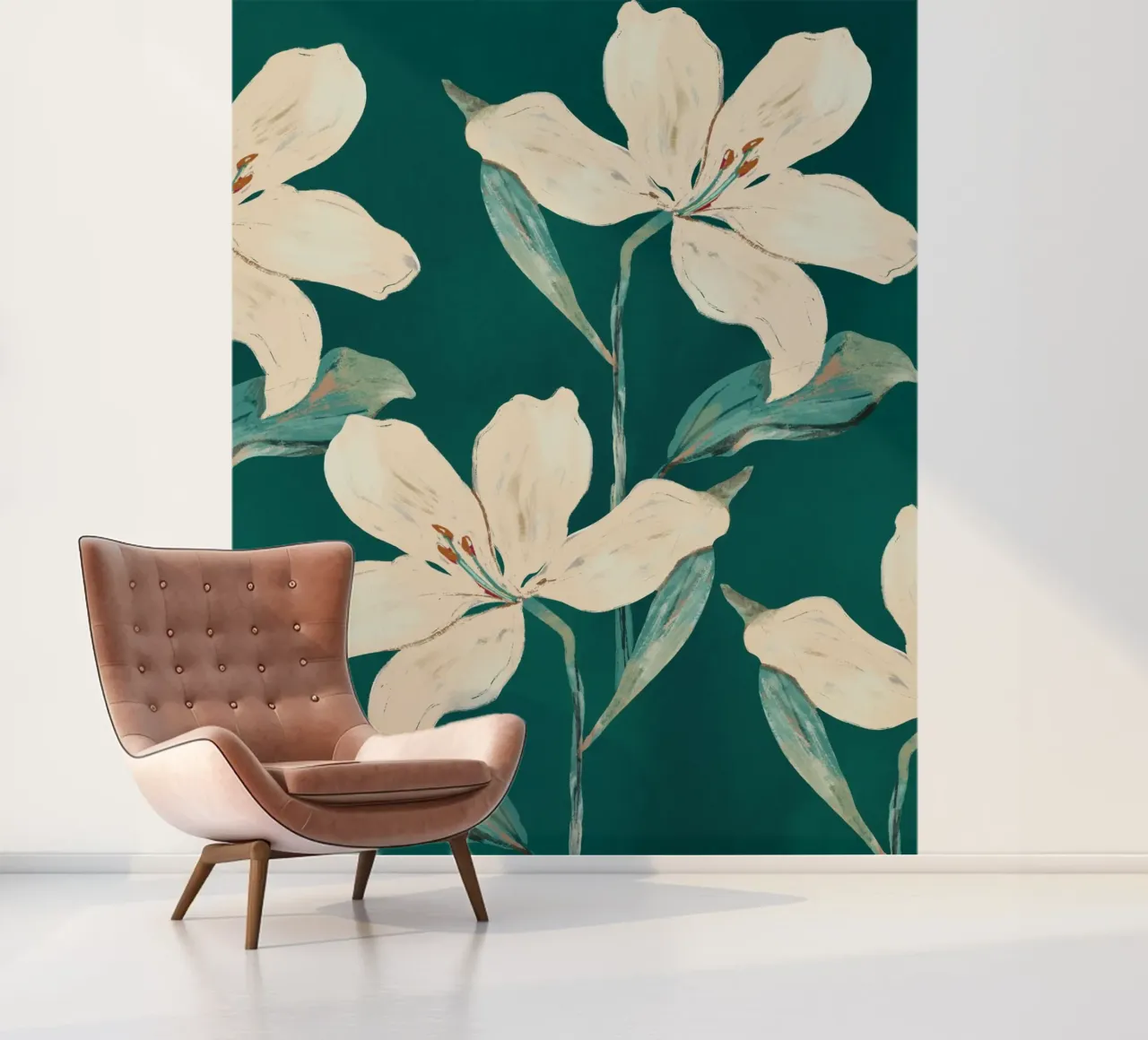 Lentebloemen 2 fotobehang van ThingDesign