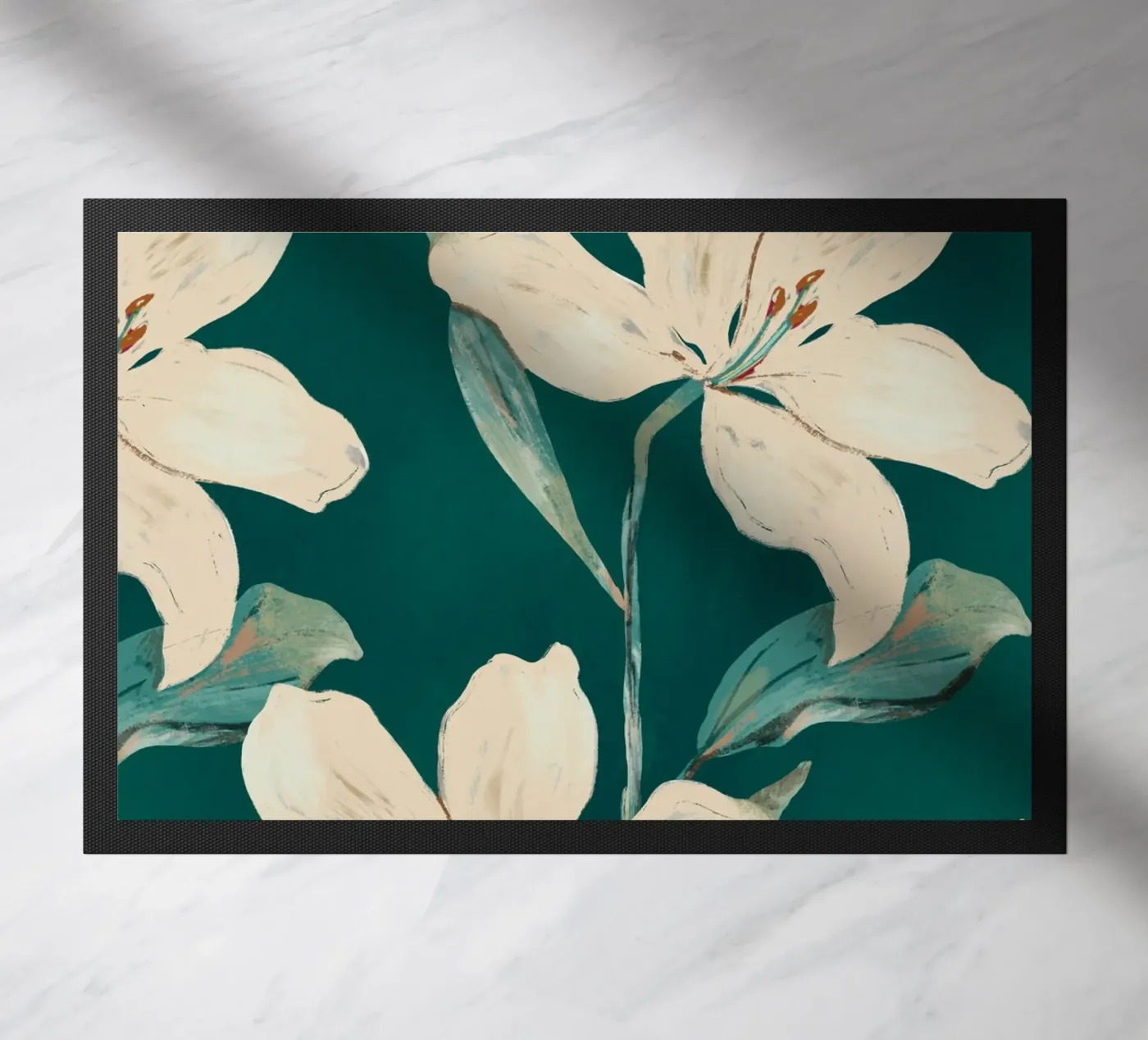 Frühlingsblumen 2 Fußmatte von ThingDesign