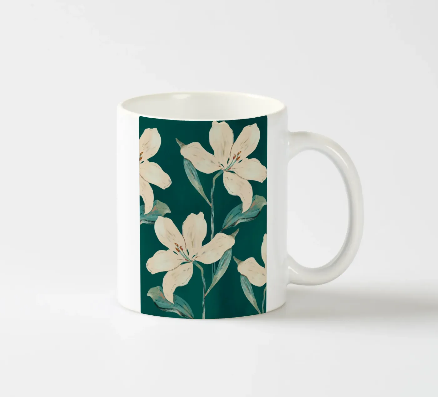Spring Flowers 2 ceramic mug by ThingDesign