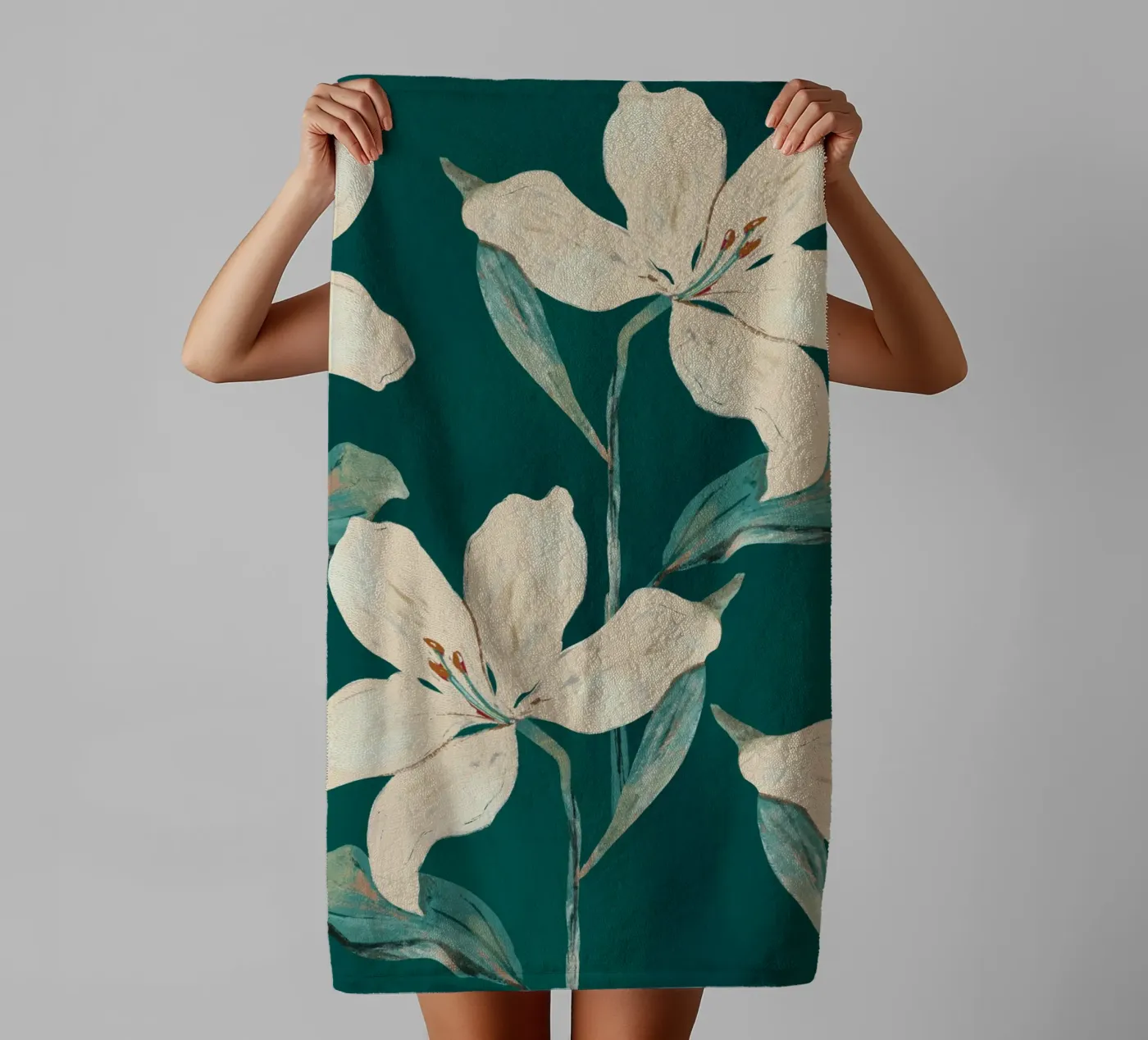Spring Flowers 2 towel by ThingDesign
