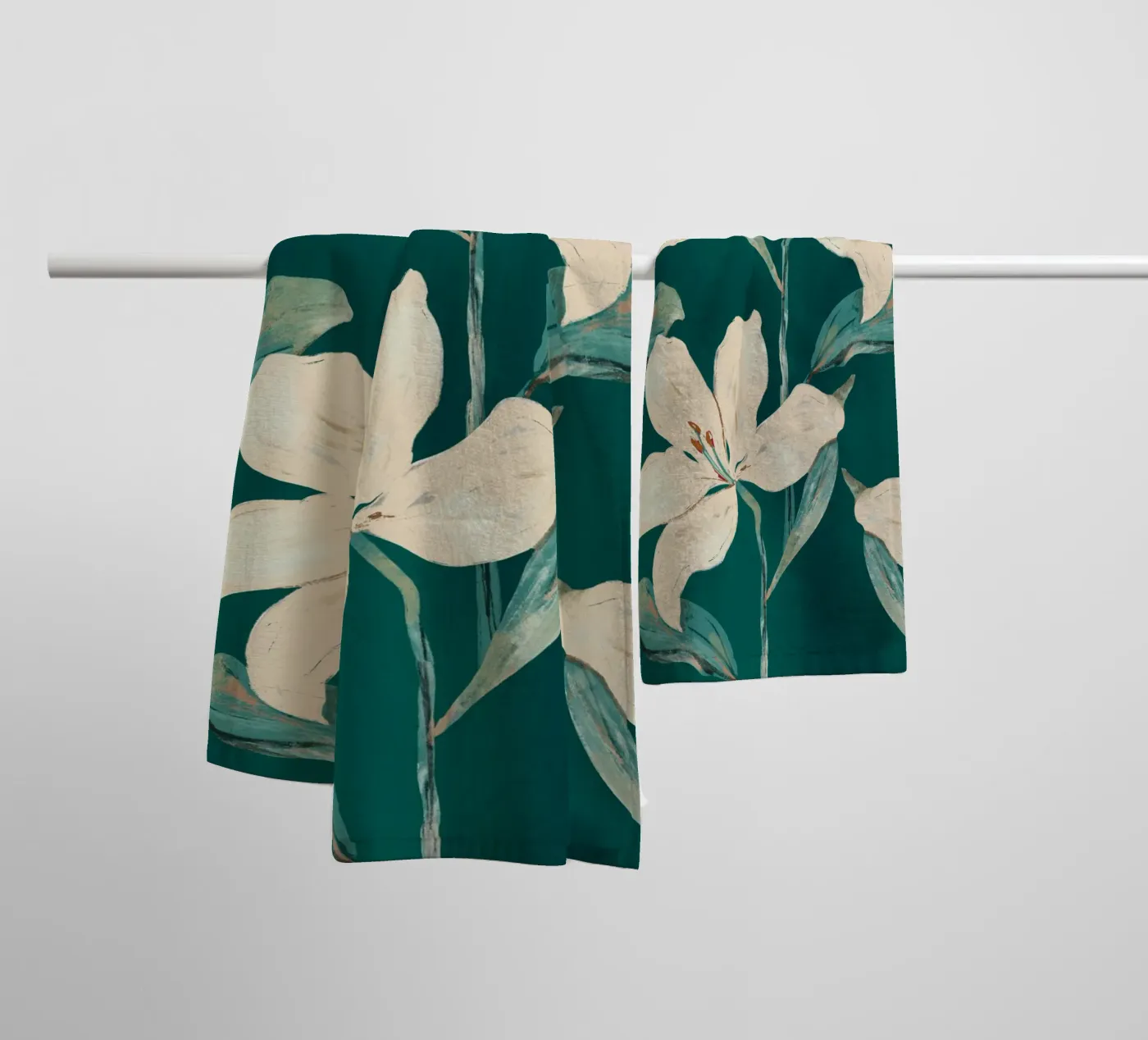 Spring Flowers 2 towel by ThingDesign
