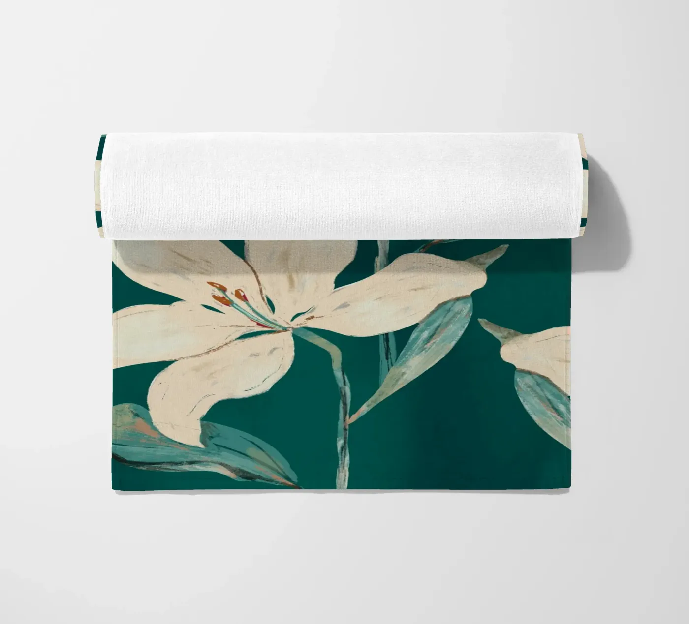 Frühlingsblumen 2 Strandtuch von ThingDesign