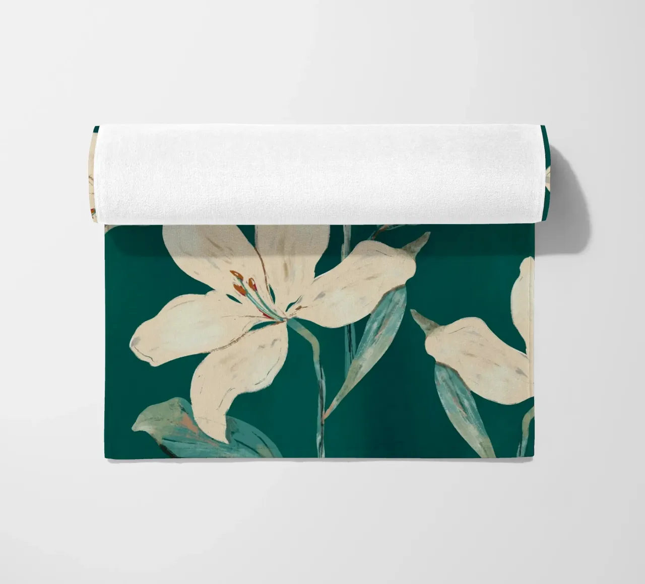 Spring Flowers 2 beach towel by ThingDesign