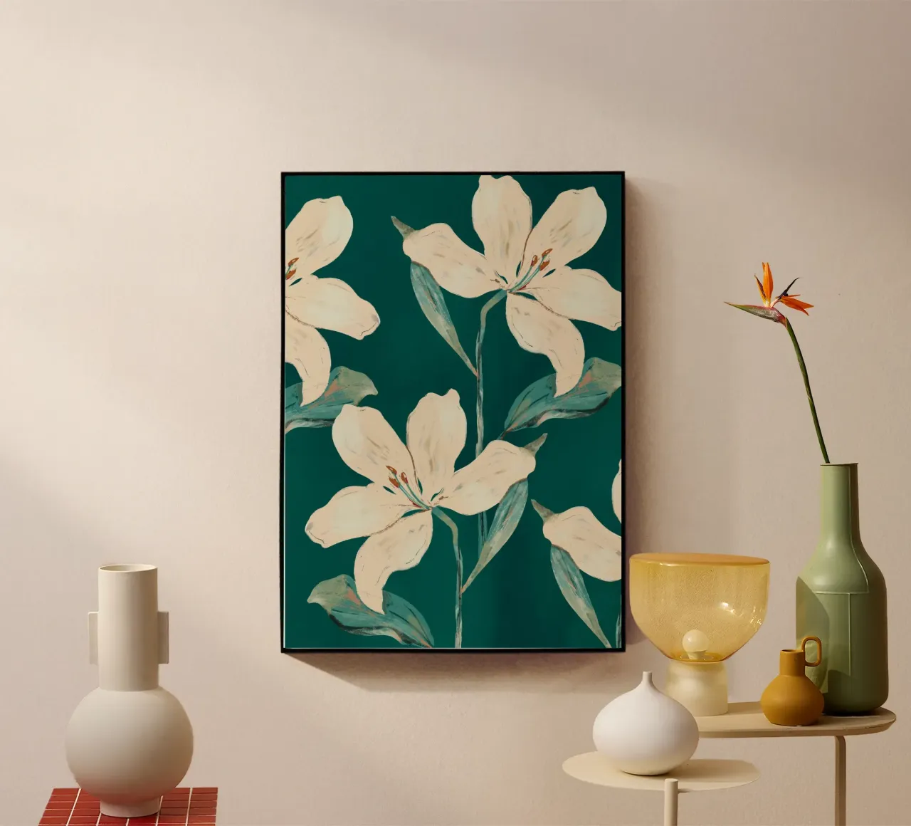 Lentebloemen 2 acryl van ThingDesign