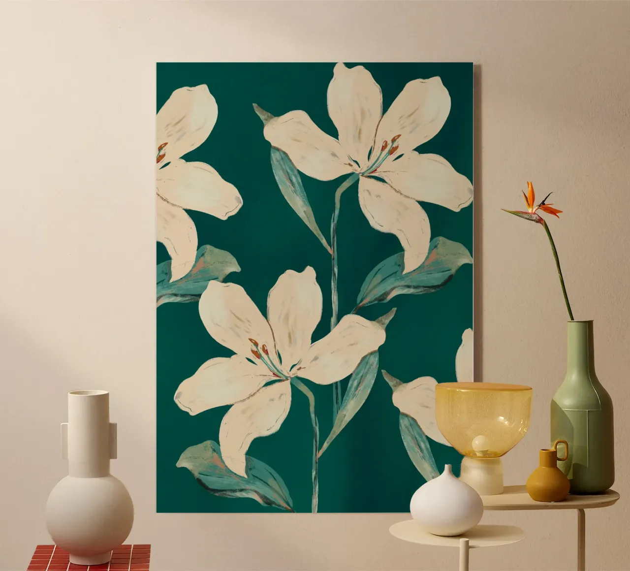 Lentebloemen 2 acryl van ThingDesign