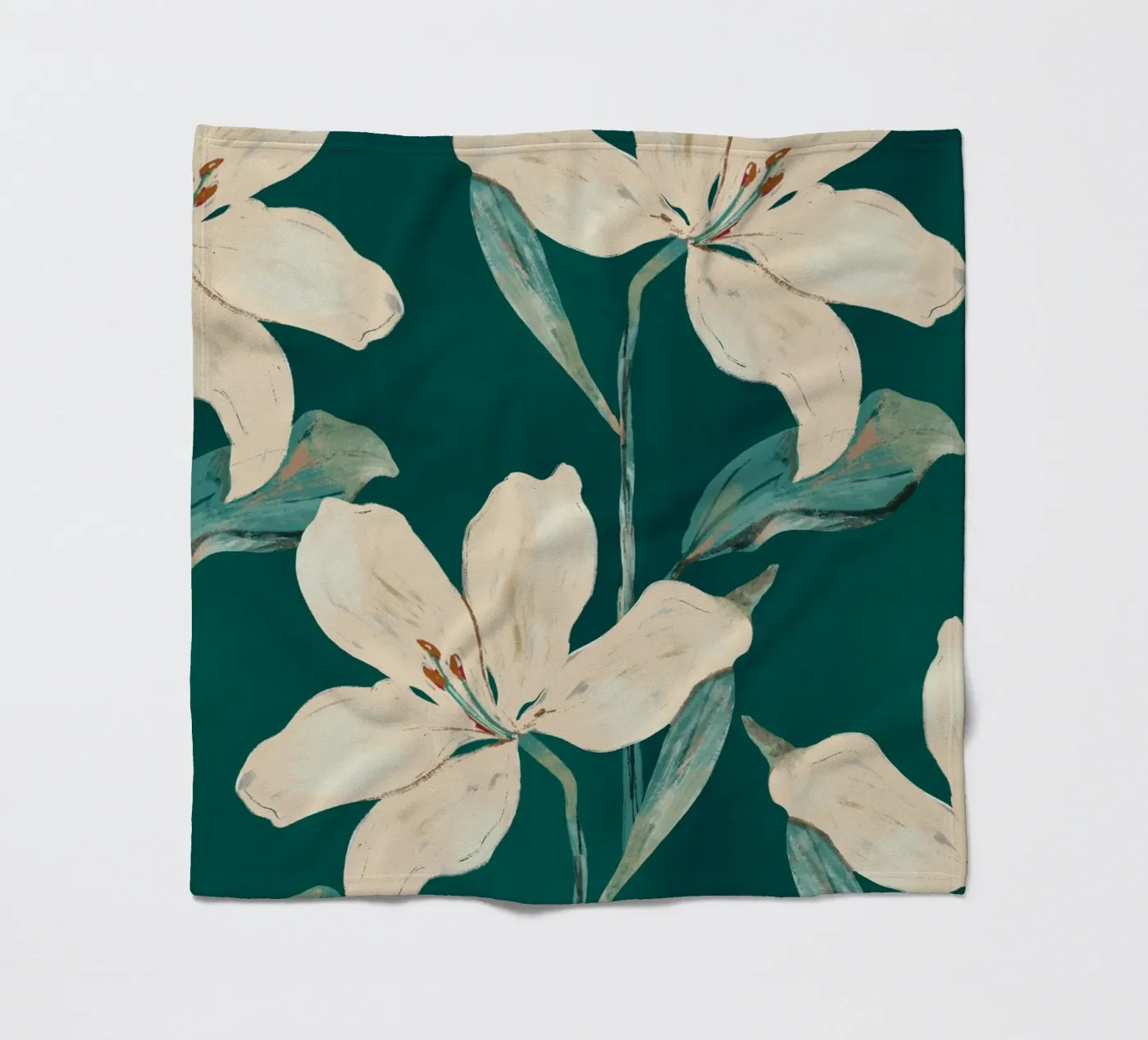 Frühlingsblumen 2 Fleecedecke von ThingDesign