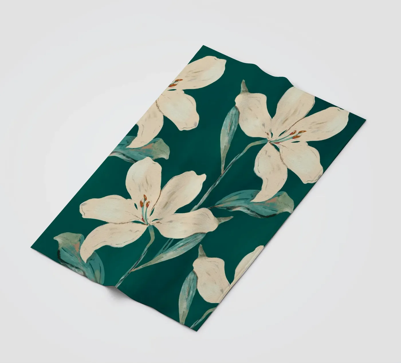 Frühlingsblumen 2 Fleecedecke von ThingDesign