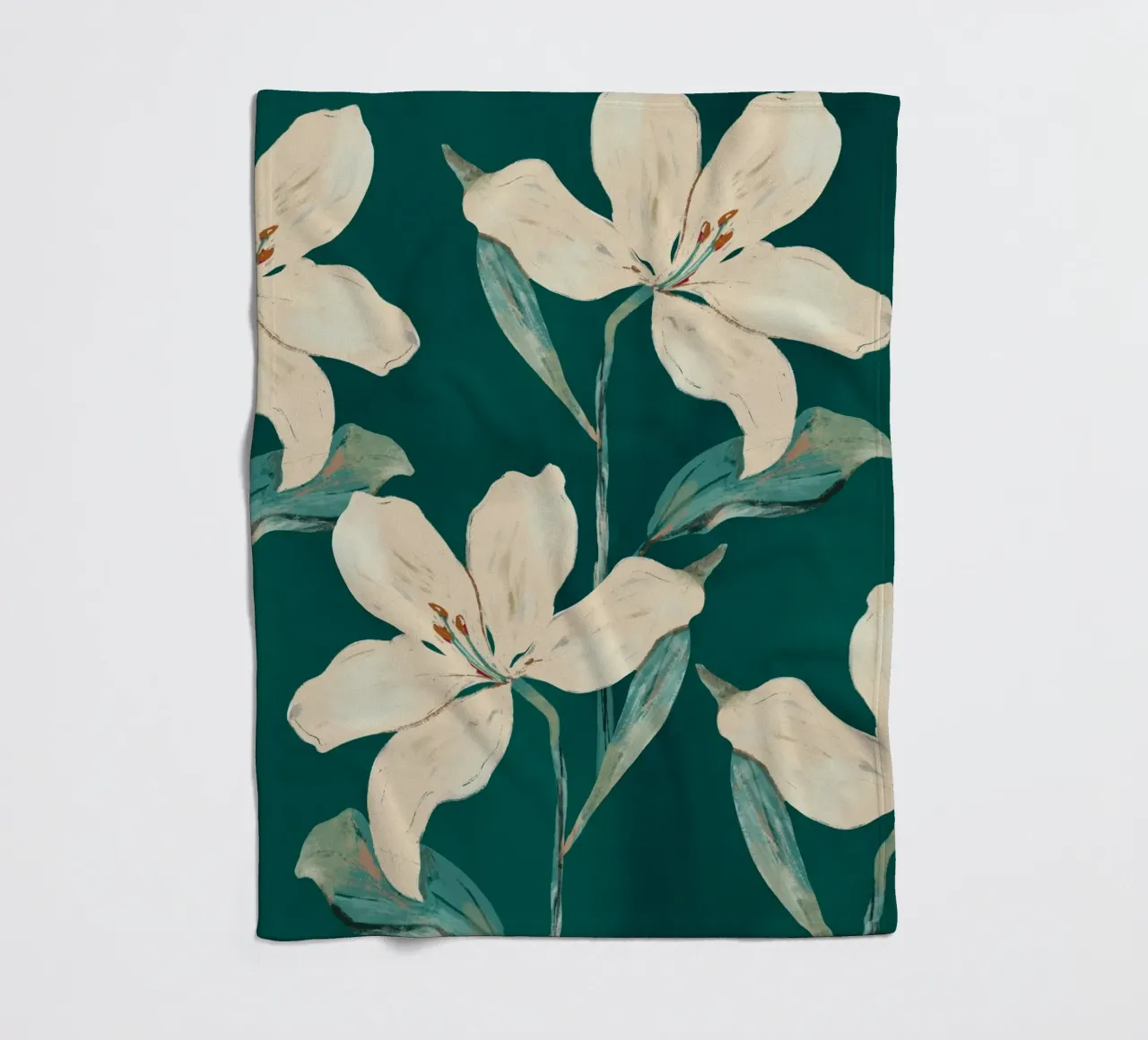 Lentebloemen 2 fleecedeken van ThingDesign