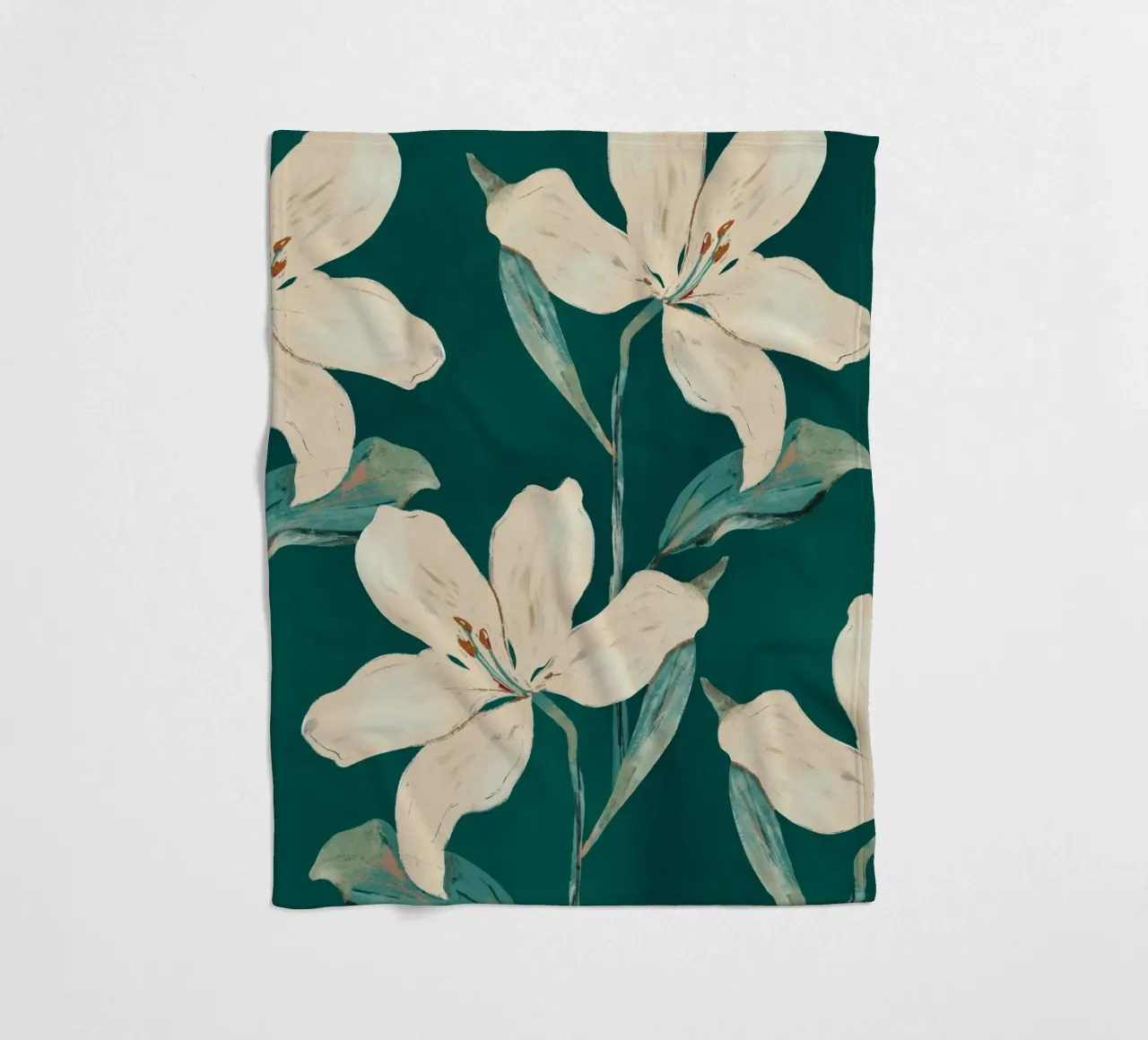 Lentebloemen 2 fleecedeken van ThingDesign