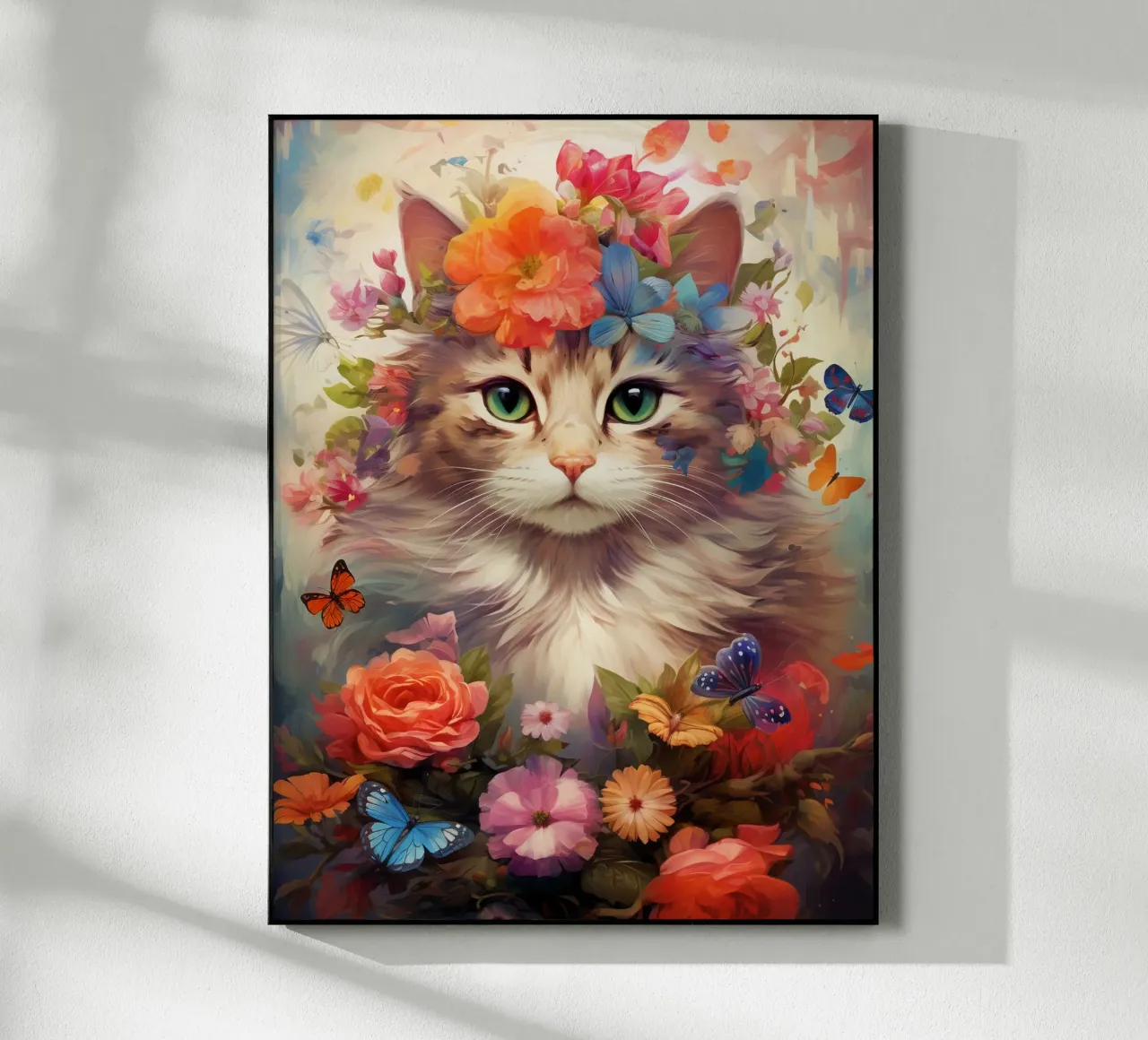Cat Flowers 3 plexiglass da Mateo