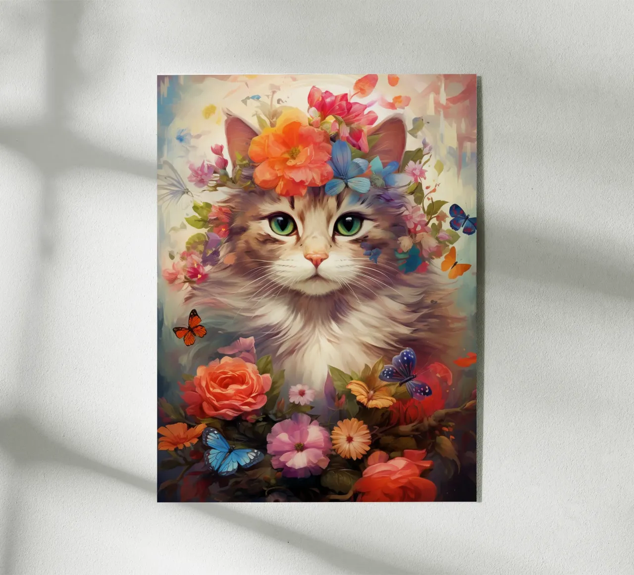 Cat Flowers 3 plexiglass da Mateo