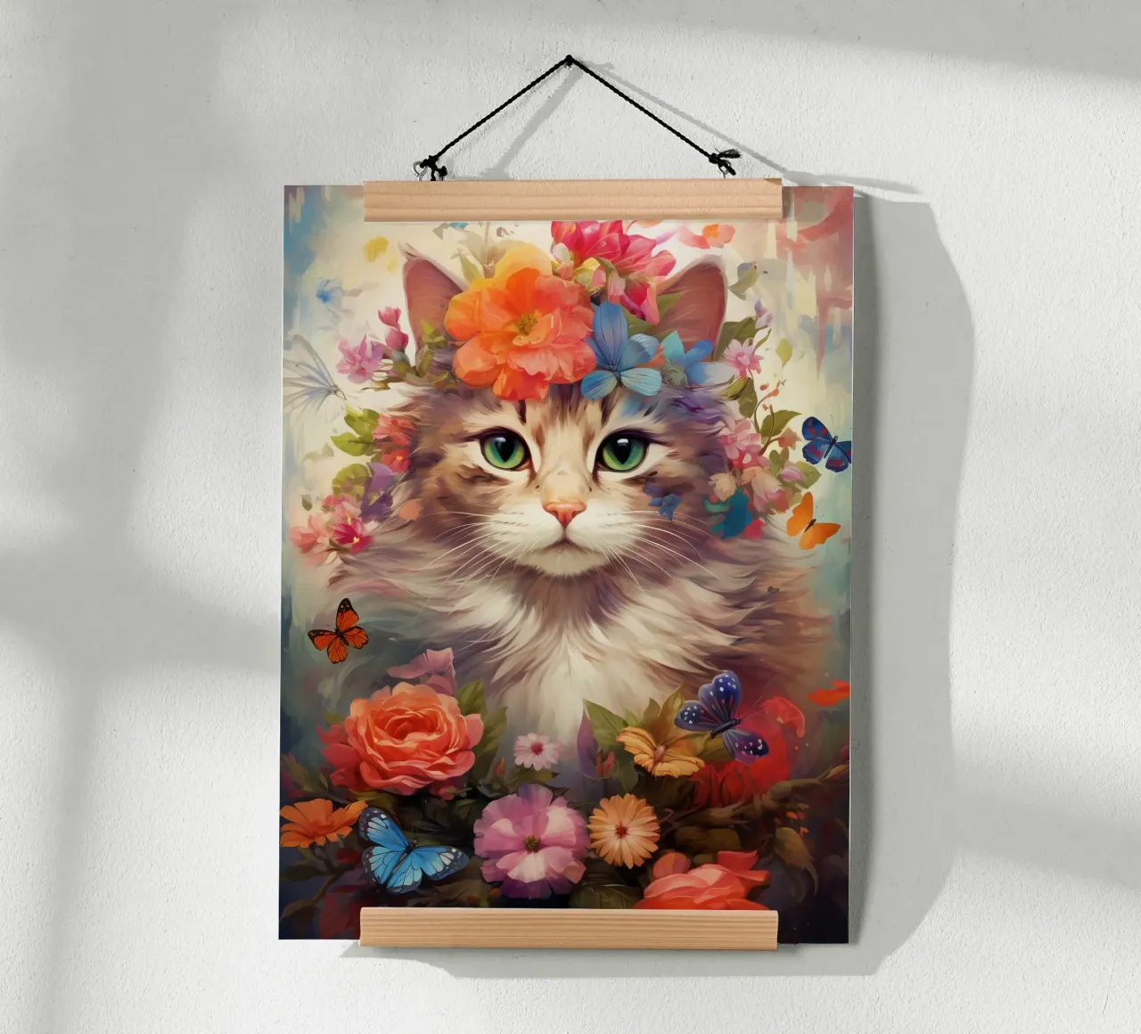 Cat Flowers 3 poster da Mateo