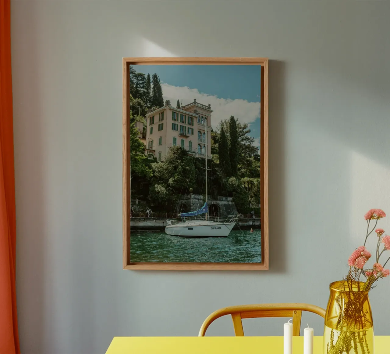 Sailing Boat canvas met Baklijst van _davide_elifheritage