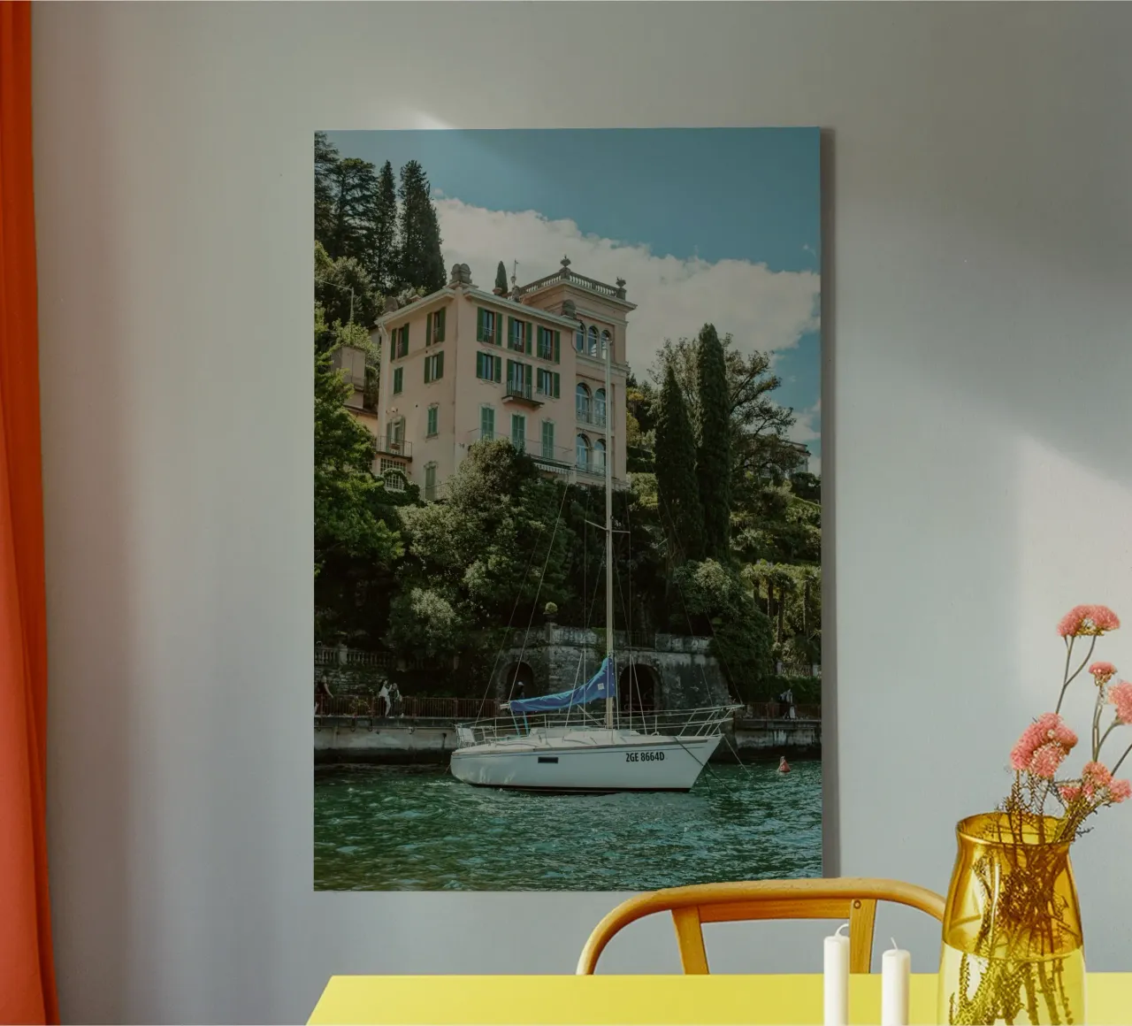 Sailing Boat canvas met Baklijst van _davide_elifheritage