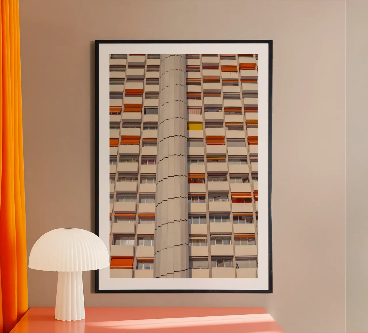 Vintage Skyscraper poster con telaio in alluminio da _davide_elifheritage