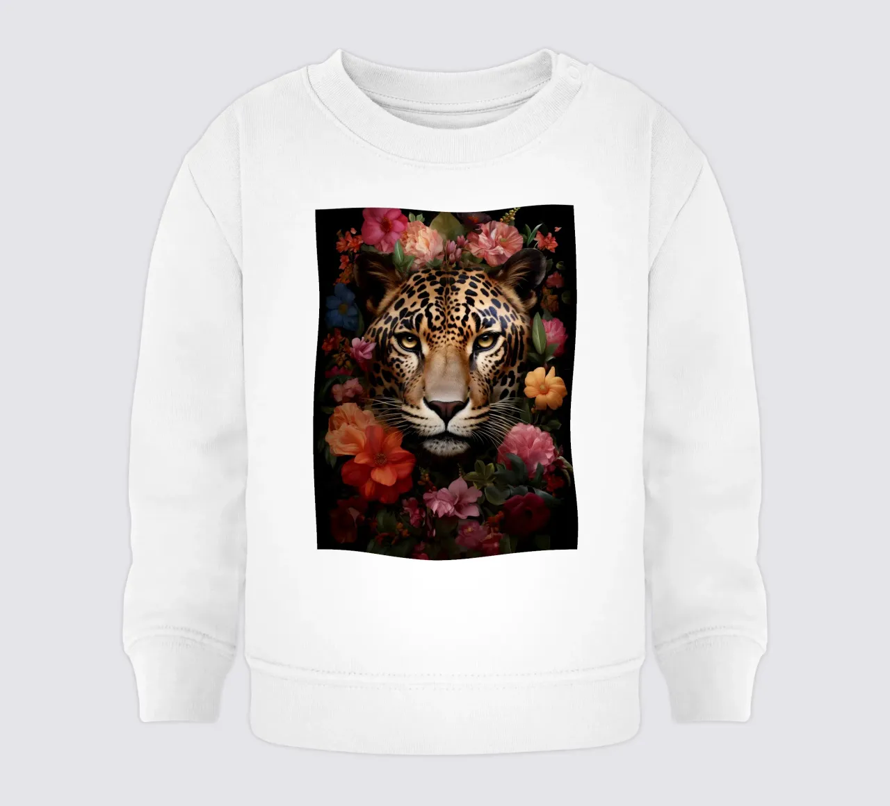 Leopard Flowers 3 felpa neonato da Mateo