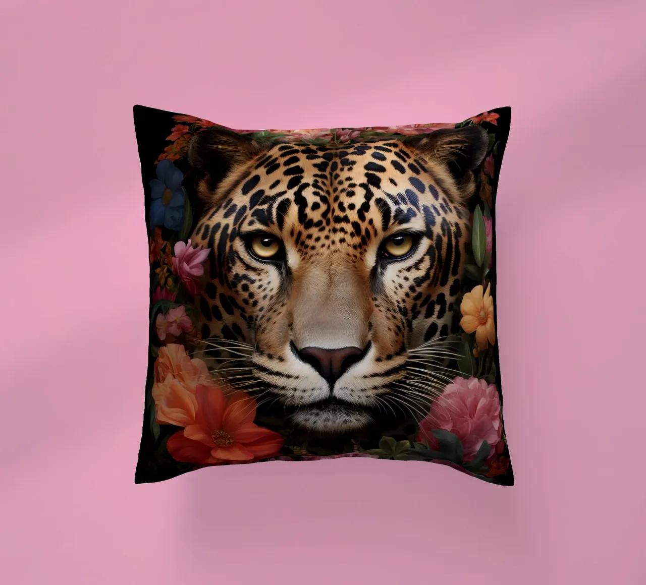 Leopard Flowers 3 cuscino da Mateo