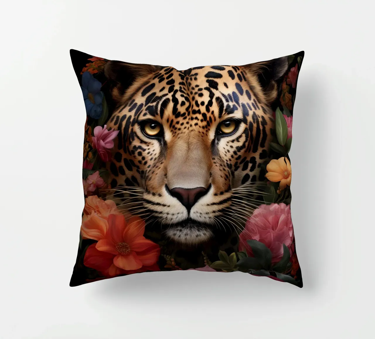 Leopard Flowers 3 cuscino da Mateo