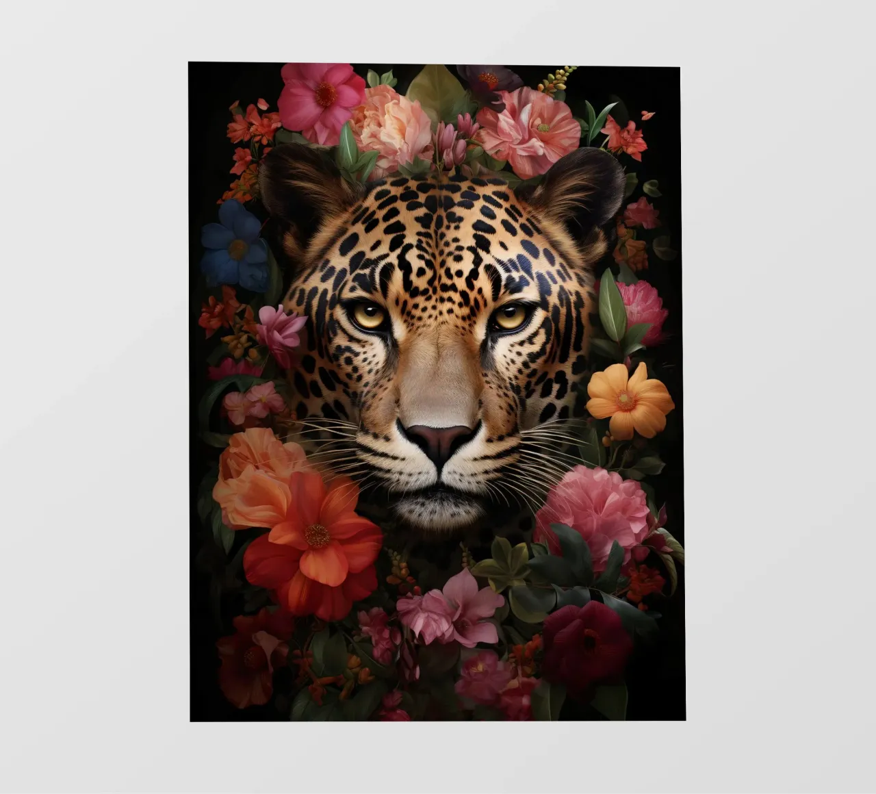 Leopard Flowers 3 Fototapete von Mateo
