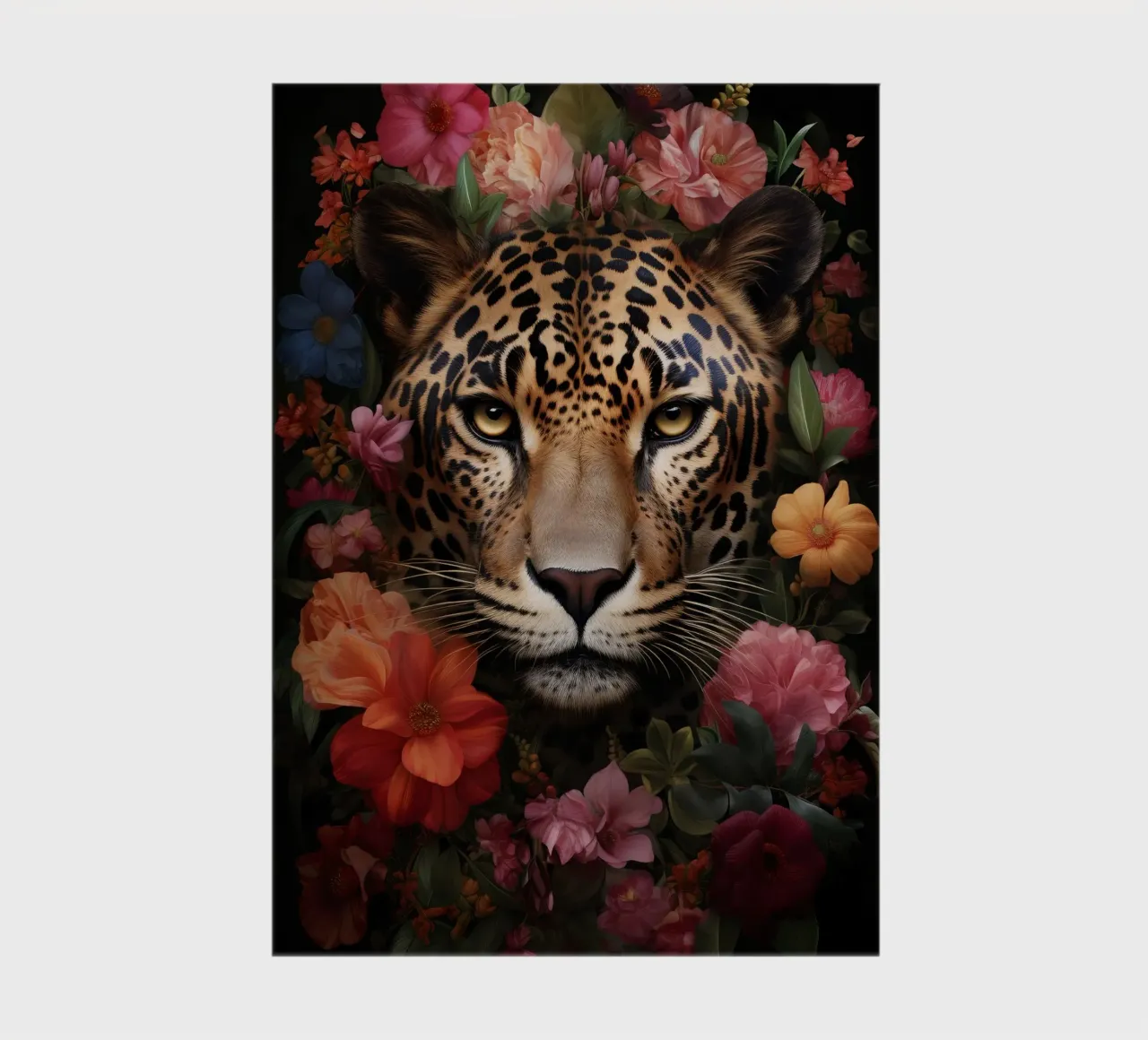 Leopard Flowers 3 notebook by Mateo