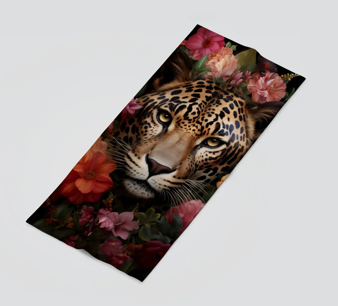 Leopard Flowers 3 telo mare da Mateo