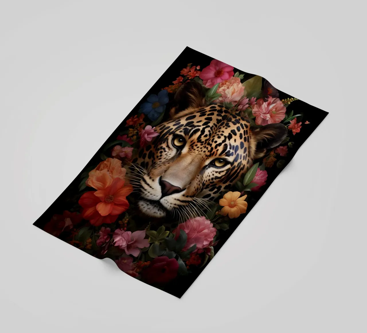 Leopard Flowers 3 telo mare da Mateo