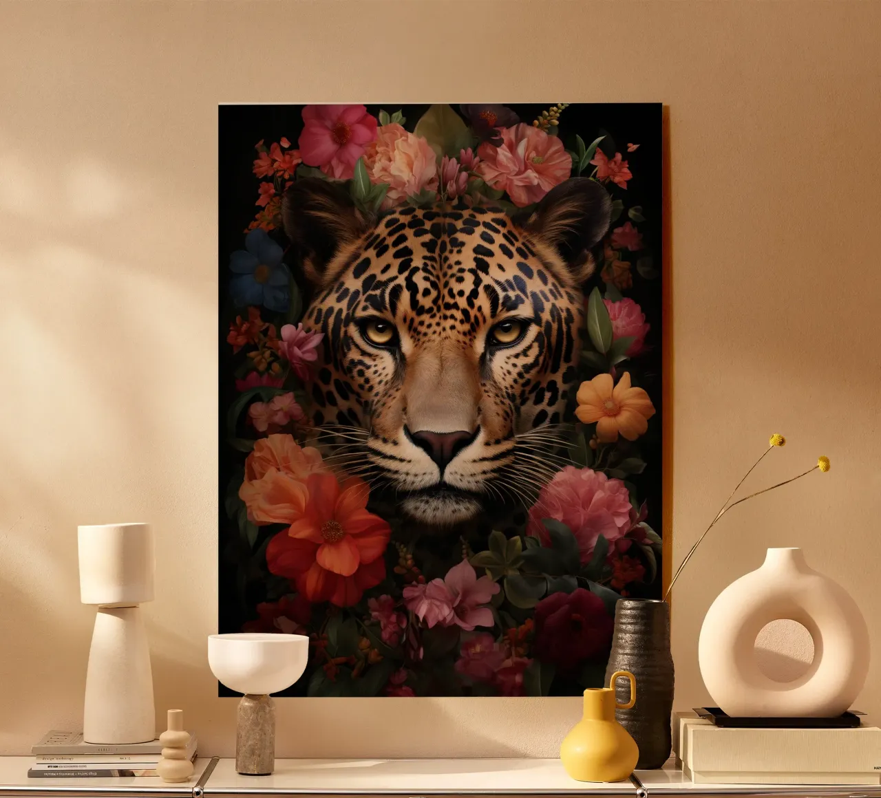 Leopard Flowers 3 plexiglass da Mateo