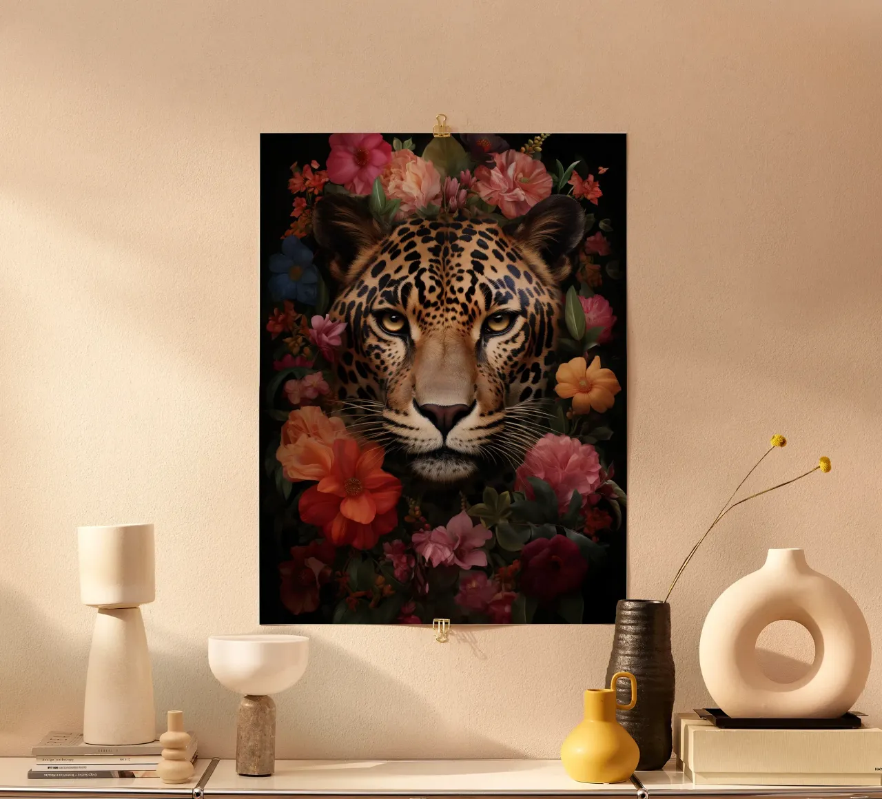 Leopard Flowers 3 poster da Mateo