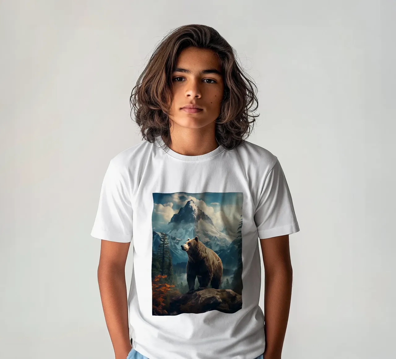 Bear Mountains t-shirt bambini da Mateo