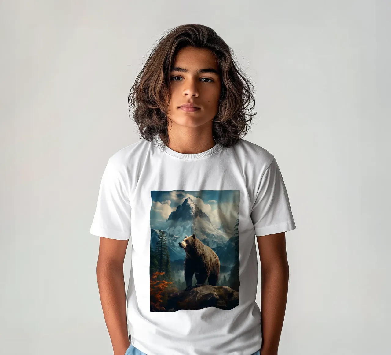 Bear Mountains t-shirt bambini da Mateo