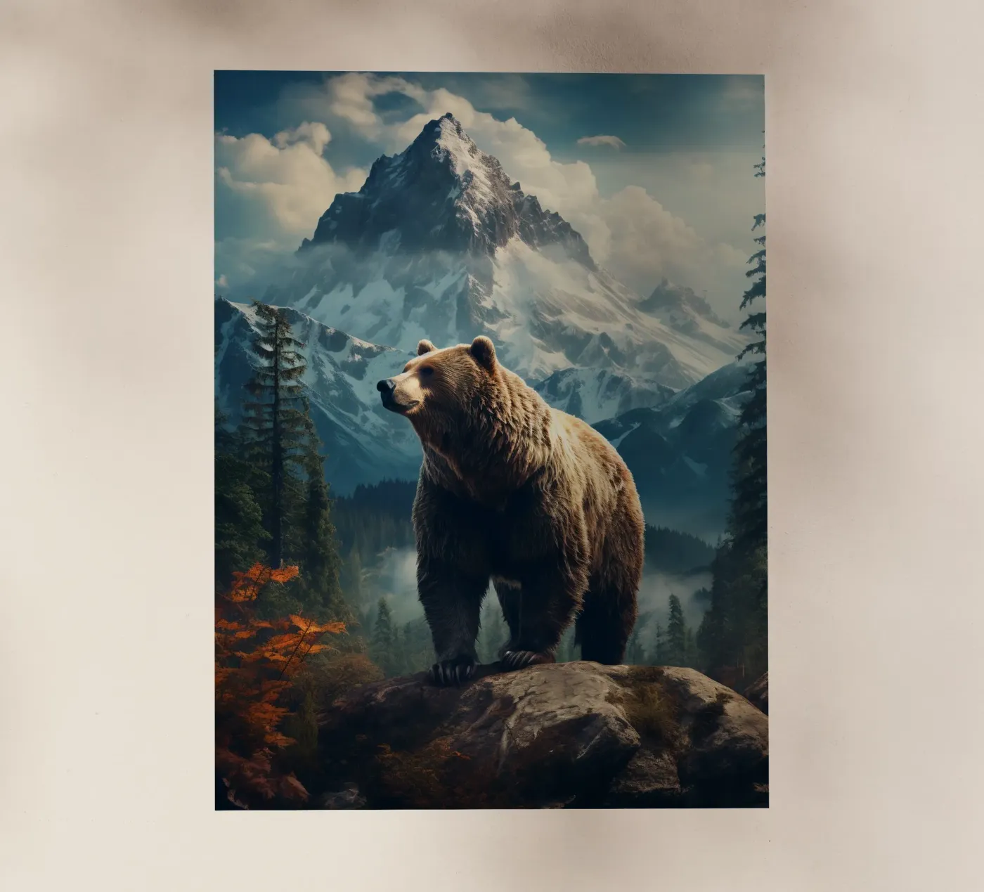 Bear Mountains Backlit Folie von Mateo