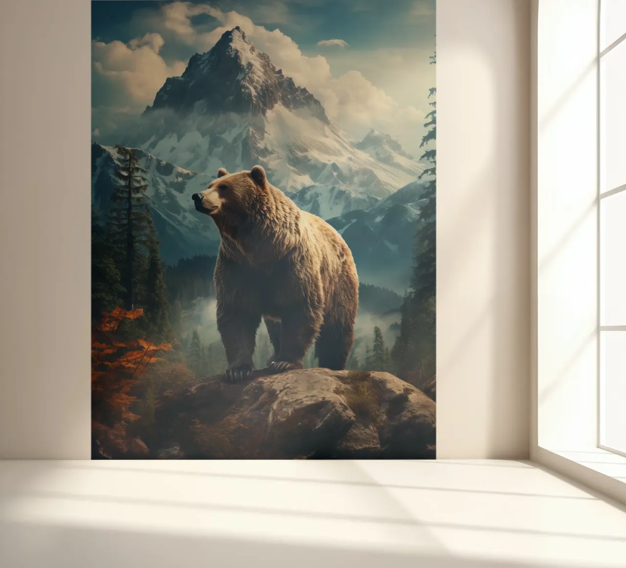 Bear Mountains fotobehang van Mateo