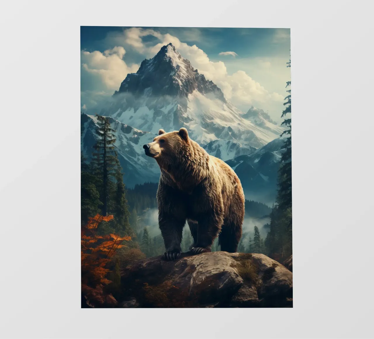 Bear Mountains fotobehang van Mateo