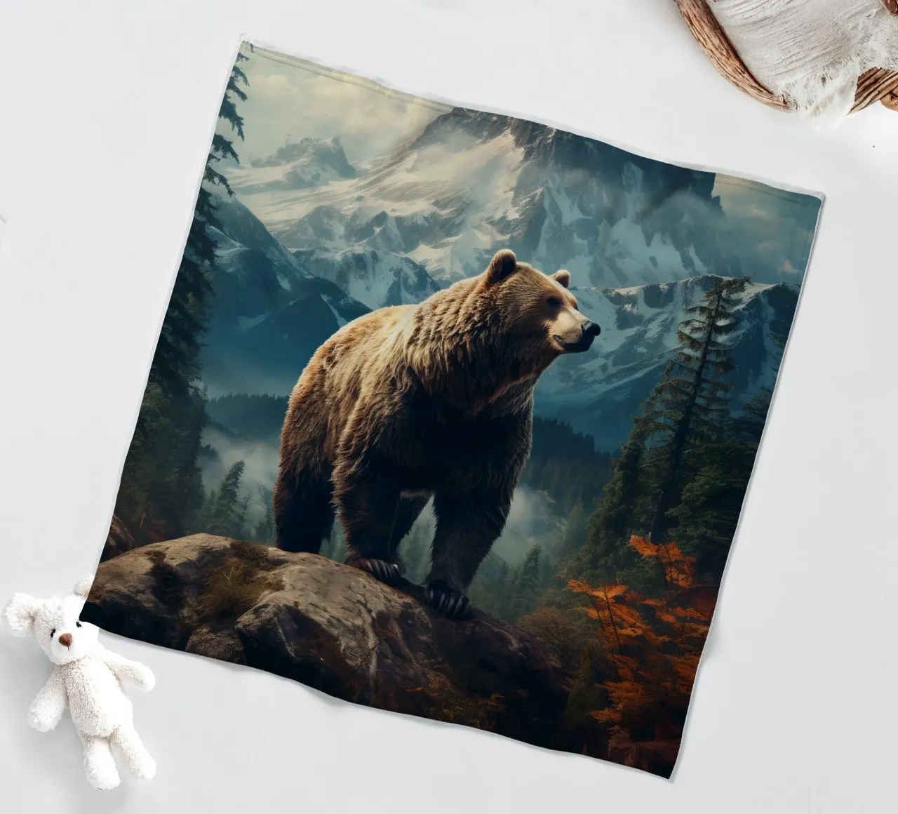 Bear Mountains fleecedeken van Mateo