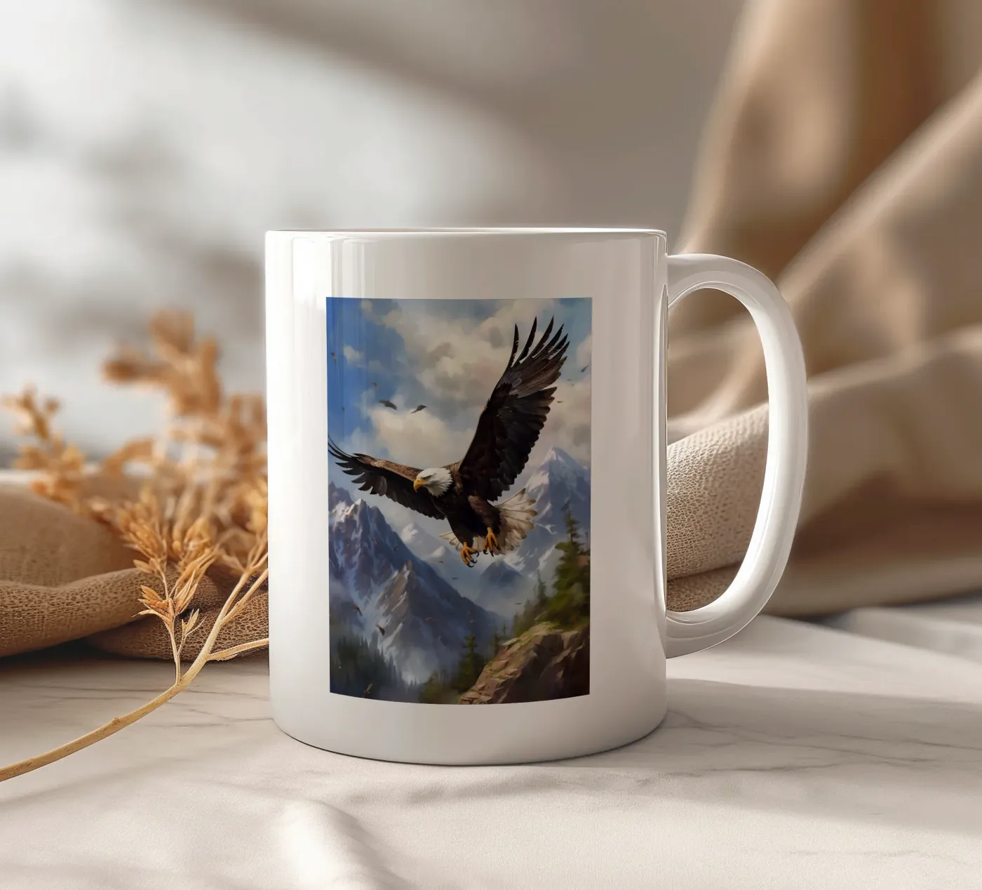 Eagle Mountains ceramic mug by Mateo
