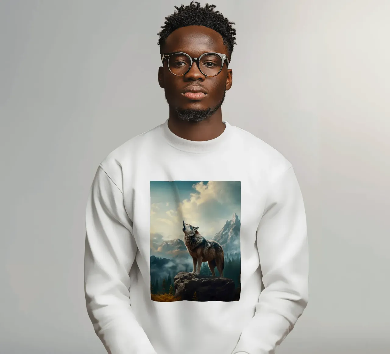 Wolf Mountains felpa da Mateo