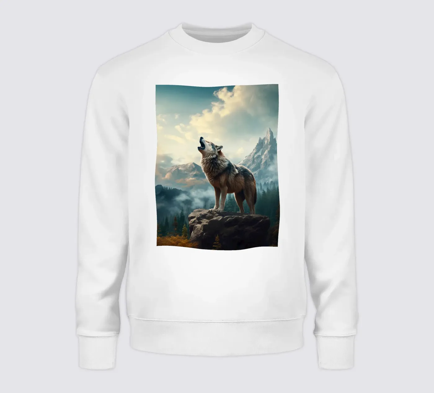 Wolf Mountains sweatshirt by Mateo